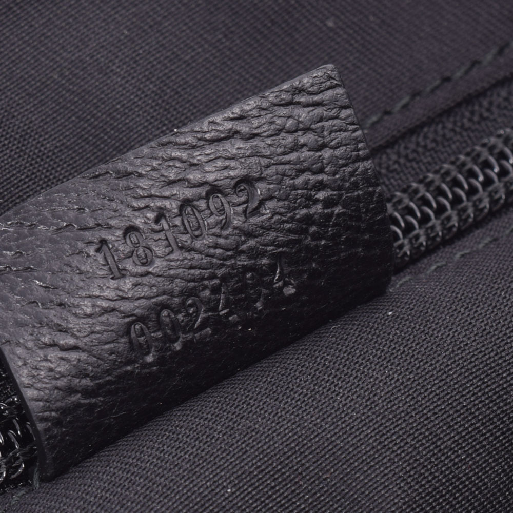 Gucci Sherry Canvas Shoulder Bag GG Line Black - Picture 10 of 11